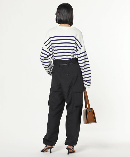 AP STUDIO - AP STUDIO(アパルトモンL&#39;Appartement) 2023SS SCENTOF シルクコットン スムースプルオーバーニット【フリー】【LKNA71898】 AP STUDIO - AP STUDIOエーピー ストゥディオL'Appartement