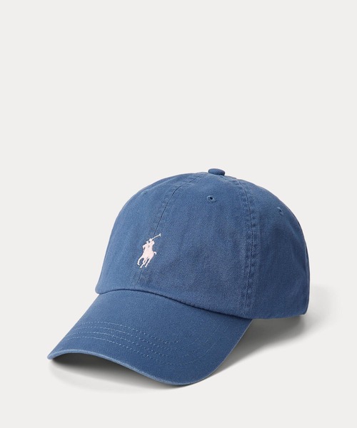 POLO RALPH LAUREN(ポロ ラルフ ローレン)の「コットン チノ ベースボール キャップ(キャップ・メンズ・ネイビー系1・ONE)」の1枚目の写真