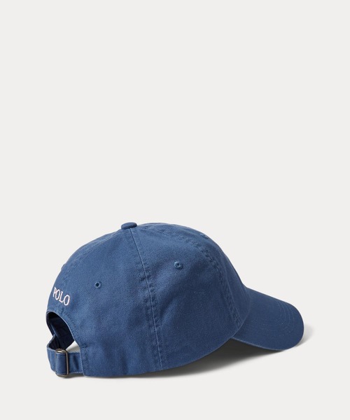 POLO RALPH LAUREN(ポロ ラルフ ローレン)の「コットン チノ ベースボール キャップ(キャップ・メンズ・ネイビー系1・ONE)」の4枚目の写真