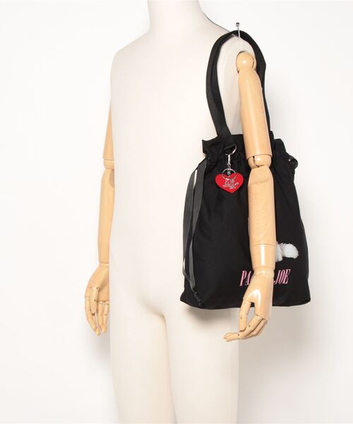PAUL & JOE ACCESSOIRES（ポールアンドジョーアクセソワ）の「【PAUL & JOE ACCESSOIRES /ポール アンド ジョー アクセソワ 】 キャンバス・フォトプリント トートバッグ（トートバッグ・レディース・ブラック/アイボリー・FREE）」の6枚目の写真