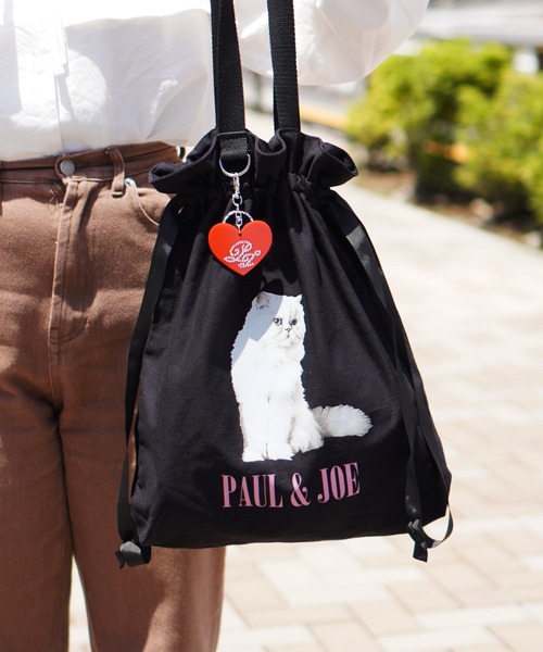 PAUL & JOE ACCESSOIRES（ポールアンドジョーアクセソワ）の「【PAUL & JOE ACCESSOIRES /ポール アンド ジョー アクセソワ 】 キャンバス・フォトプリント トートバッグ（トートバッグ・レディース・ブラック/アイボリー・FREE）」の20枚目の写真