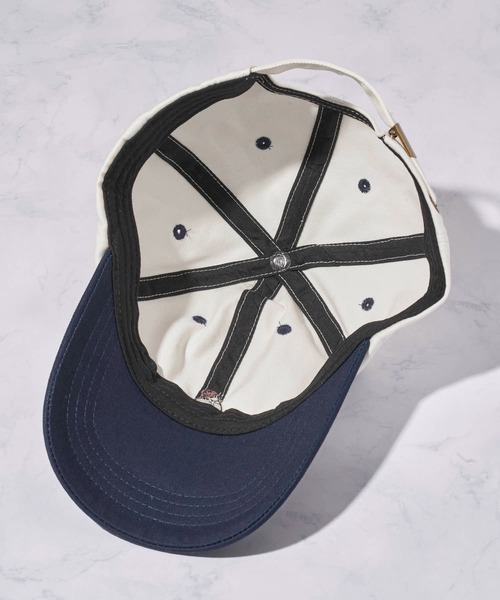 ADPOSION(アドポーション)の「【Red Cap Girl】配色ローキャップ / ベースボールキャップ(キャップ・メンズ・グリーン/ネイビー・FREE)」の8枚目の写真