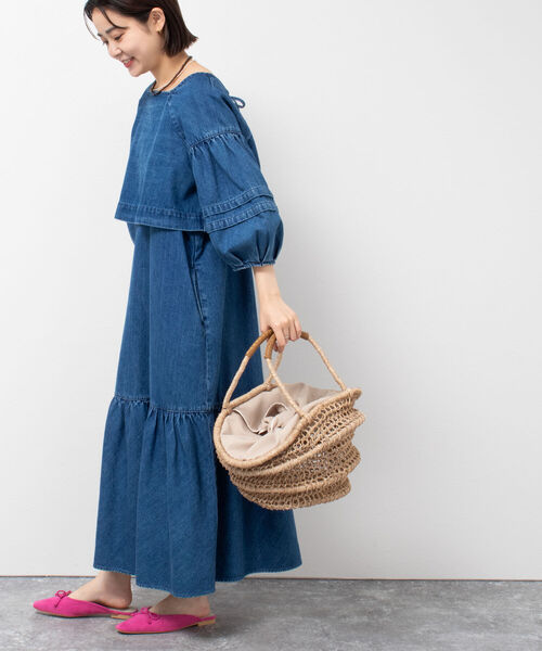 The Bagmati（ザバグマティ）の「【五明祐子さんコラボアイテム】【BAGMATI/ バグマティ】マルシェバッグ（かごバッグ・レディース・ナチュラル/ブラック・FREE）」の17枚目の写真