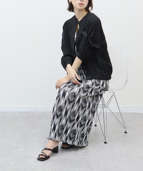 libelle more(リベル モア)の「シアーワークドルマンジャケット(ブルゾン・レディース・ベージュ/イエロー/ブラック/オフホワイト・M/L)」の16枚目の写真