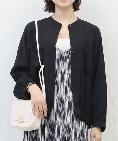 libelle more(リベル モア)の「シアーワークドルマンジャケット(ブルゾン・レディース・ベージュ/イエロー/ブラック/オフホワイト・M/L)」の17枚目の写真