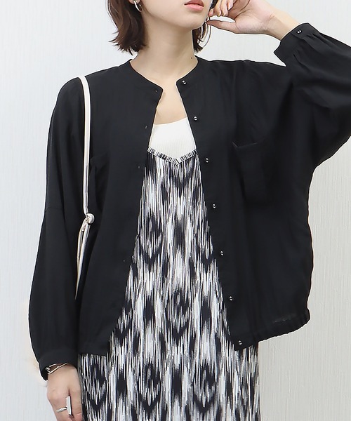 libelle more(リベル モア)の「シアーワークドルマンジャケット(ブルゾン・レディース・ベージュ/イエロー/ブラック/オフホワイト・M/L)」の20枚目の写真