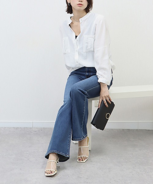 libelle more(リベル モア)の「シアーワークドルマンジャケット(ブルゾン・レディース・ベージュ/イエロー/ブラック/オフホワイト・M/L)」の7枚目の写真