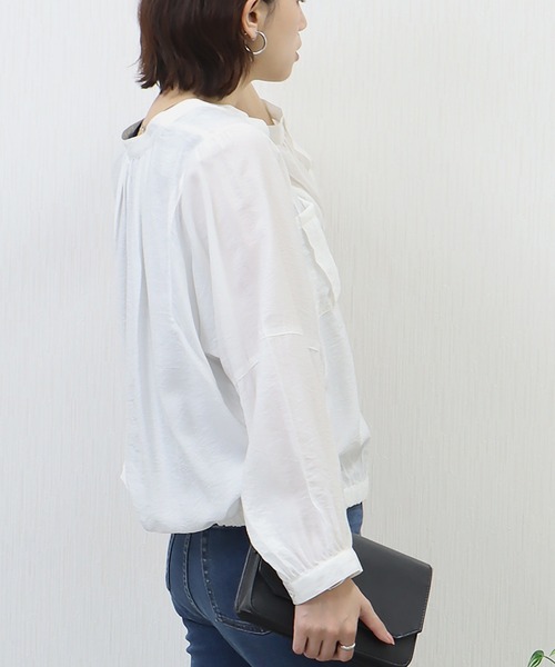 libelle more(リベル モア)の「シアーワークドルマンジャケット(ブルゾン・レディース・ベージュ/イエロー/ブラック/オフホワイト・M/L)」の12枚目の写真