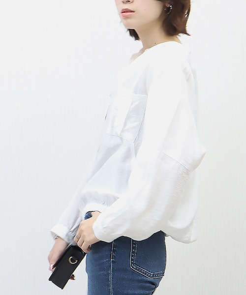 libelle more(リベル モア)の「シアーワークドルマンジャケット(ブルゾン・レディース・ベージュ/イエロー/ブラック/オフホワイト・M/L)」の10枚目の写真