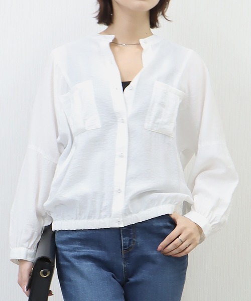 libelle more(リベル モア)の「シアーワークドルマンジャケット(ブルゾン・レディース・ベージュ/イエロー/ブラック/オフホワイト・M/L)」の9枚目の写真