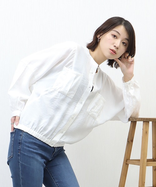 libelle more(リベル モア)の「シアーワークドルマンジャケット(ブルゾン・レディース・ベージュ/イエロー/ブラック/オフホワイト・M/L)」の8枚目の写真