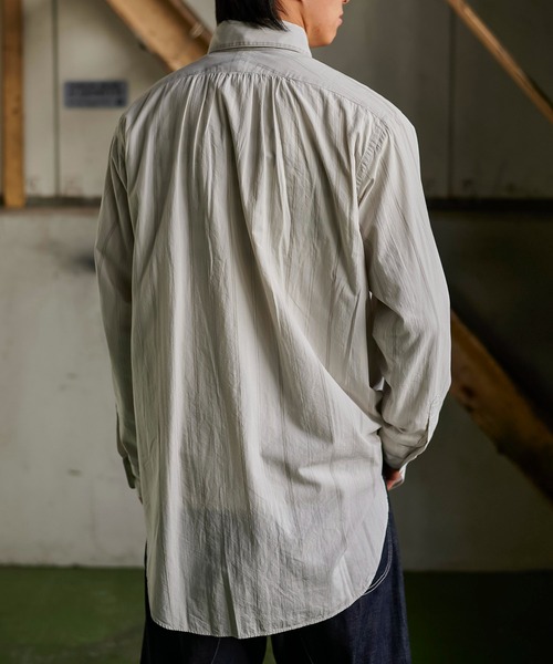 Nigel Cabourn CC22 デタッチャブルカラーシャツ ストライプ