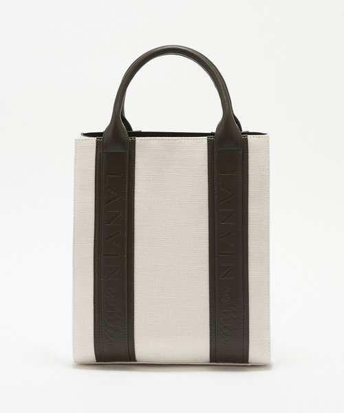 LANVIN en Bleu（ランバンオンブルー）の「キャンバスロゴトートバッグ（トートバッグ・レディース・ベージュ/チャコールグレー・FREE）」の15枚目の写真