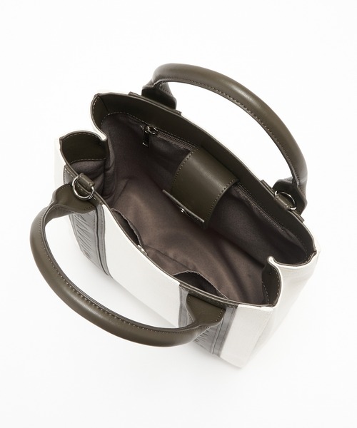 LANVIN en Bleu（ランバンオンブルー）の「キャンバスロゴトートバッグ（トートバッグ・レディース・ベージュ/チャコールグレー・FREE）」の10枚目の写真