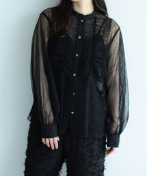 Ray BEAMS | RBS / チュール ビブ ヨーク ブラウス(シャツ/ブラウス)