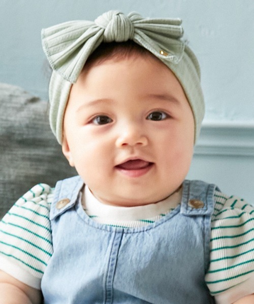 petit main（プティマイン）の「ヘアバンド（その他ベビー用品・キッズ・アイボリー/ライトグリーン/ライトピンク・FREE）」の3枚目の写真