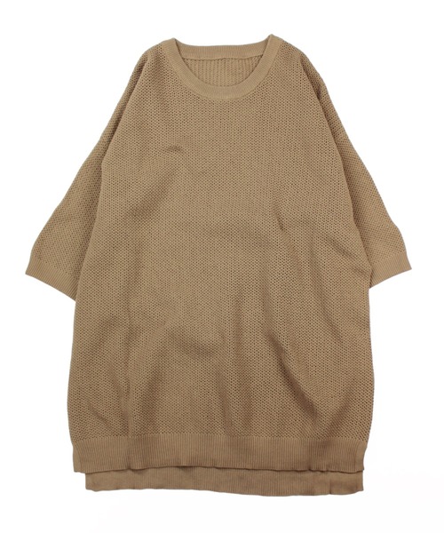 Universal Style Wear(ユニバーサルスタイルウェア)の「Universal Style Wear ニット Tee(Tシャツ/カットソー・メンズ・ベージュ/ターコイズブルー/ブラック/ライトグレー・X-LARGE/LARGE/MEDIUM)」の13枚目の写真