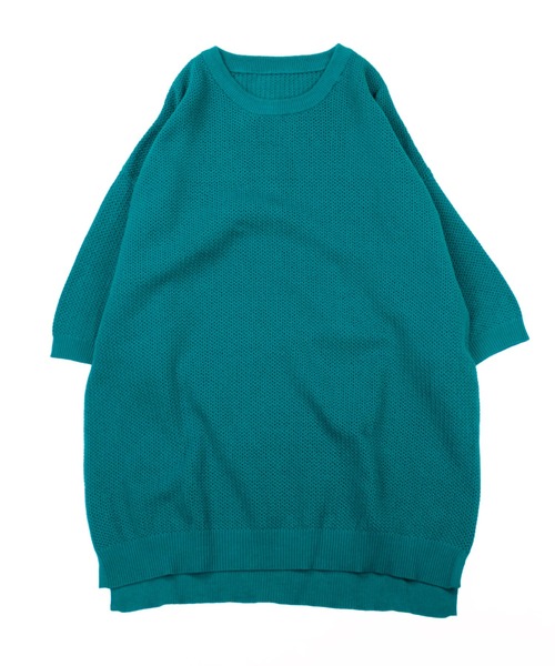 Universal Style Wear(ユニバーサルスタイルウェア)の「Universal Style Wear ニット Tee(Tシャツ/カットソー・メンズ・ベージュ/ターコイズブルー/ブラック/ライトグレー・X-LARGE/LARGE/MEDIUM)」の21枚目の写真