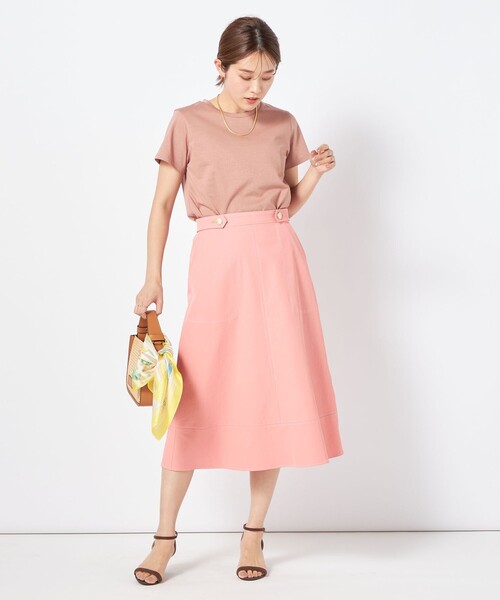 NOLLEY’S(ノーリーズ)の「5C BASIC 半袖Tシャツ(Tシャツ/カットソー・レディース・ベージュ/ロイヤルブルー/ボルドー/キャメル/ホワイト/ホワイト系その他5/ブラック/チャコールグレー・38/36)」の11枚目の写真