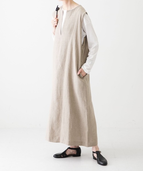 かぐれ（カグレ）の「リネンボックスワンピース（ワンピース）」 - WEAR