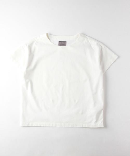 UNITED ARROWS（ユナイテッドアローズ）の「UAS スムース コットン サイド ジップ クルーネック（Tシャツ/カットソー・メンズ・ホワイト/ブラック・MEDIUM/SMALL/LARGE）」の2枚目の写真