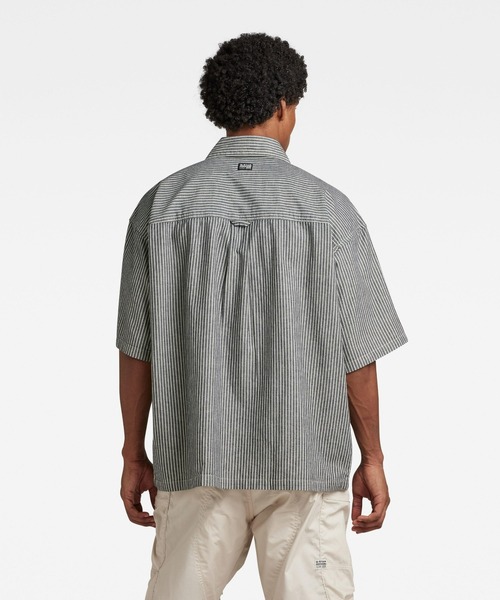 G-STAR(ジースター)の「2 POCKET BOXY SHIRT/オーバーサイズシャツ/リラックスフィット(シャツ/ブラウス・メンズ・ストライプ・LARGE/MEDIUM/SMALL/X-LARGE/X-SMALL)」の3枚目の写真