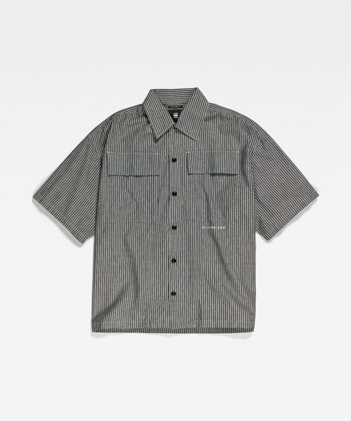 G-STAR(ジースター)の「2 POCKET BOXY SHIRT/オーバーサイズシャツ/リラックスフィット(シャツ/ブラウス・メンズ・ストライプ・LARGE/MEDIUM/SMALL/X-LARGE/X-SMALL)」の5枚目の写真