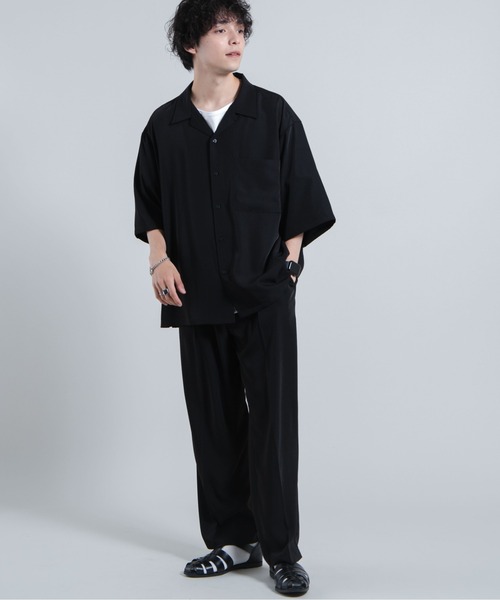 WEGO(ウィゴー)の「WEGO/【WEB限定】【セットアップ対応】トロミ 2タックワイドスラックス(スラックス・メンズ・ブラック/ワイン/ブルー系その他/ライトグレー・MEDIUM/LARGE)」の12枚目の写真