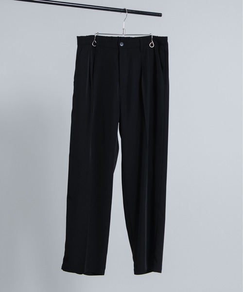 WEGO(ウィゴー)の「WEGO/【WEB限定】【セットアップ対応】トロミ 2タックワイドスラックス(スラックス・メンズ・ブラック/ワイン/ブルー系その他/ライトグレー・MEDIUM/LARGE)」の18枚目の写真