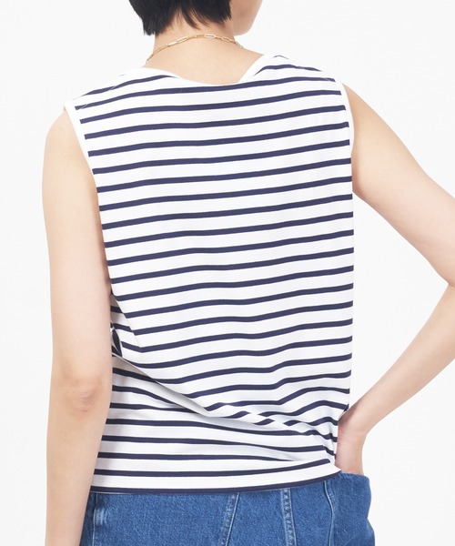 ORCIVAL(オーシバル)の「SLEEVELESS BOAT NECK P.O.(その他トップス・レディース・ブラック/ホワイト系その他2/ブルー系その他/ホワイト系その他/ホワイト系その他3/ホワイト/ホワイト系その他4/ホワイト系その他5・1)」の12枚目の写真