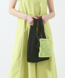 【ミニポーチ付き】メッシュホーボー2WAYBAG