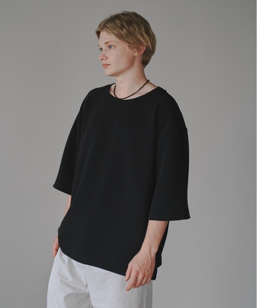 DOOPZ（ドープス）の「Ripple big T-shirt-リップルビッグTシャツ（Tシャツ/カットソー・メンズ・ベージュ/ホワイト/ホワイト×ブラック/ブラック・SMALL/MEDIUM/LARGE）」の3枚目の写真