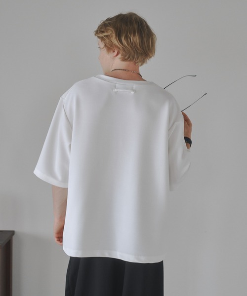 DOOPZ（ドープス）の「Ripple big T-shirt-リップルビッグTシャツ（Tシャツ/カットソー・メンズ・ベージュ/ホワイト/ホワイト×ブラック/ブラック・SMALL/MEDIUM/LARGE）」の8枚目の写真