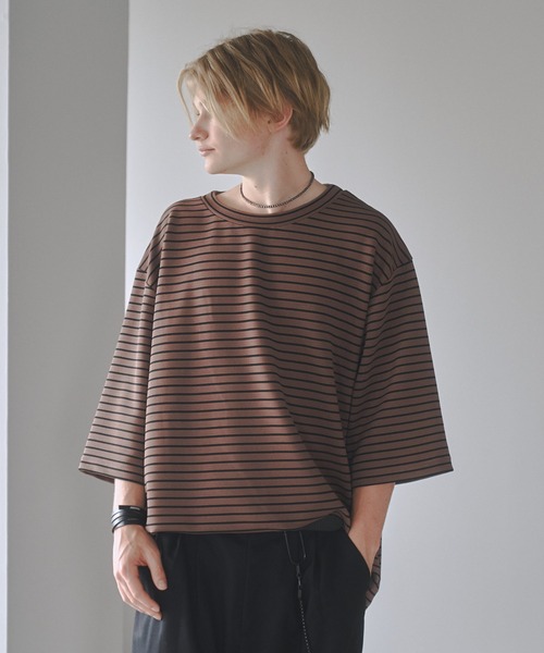 DOOPZ（ドープス）の「Ripple big T-shirt-リップルビッグTシャツ（Tシャツ/カットソー・メンズ・ベージュ/ホワイト/ホワイト×ブラック/ブラック・SMALL/MEDIUM/LARGE）」の15枚目の写真