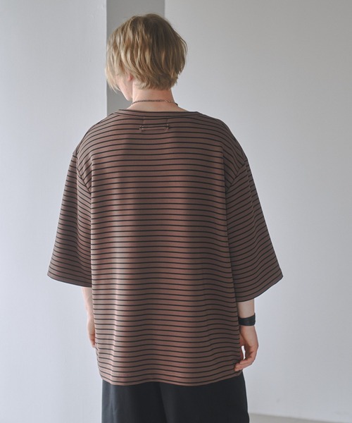 DOOPZ（ドープス）の「Ripple big T-shirt-リップルビッグTシャツ（Tシャツ/カットソー・メンズ・ベージュ/ホワイト/ホワイト×ブラック/ブラック・SMALL/MEDIUM/LARGE）」の17枚目の写真