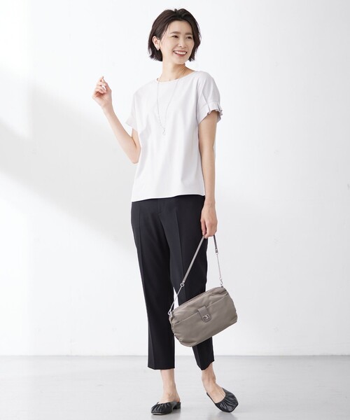 J.PRESS Ladies（J.プレス レディス）の「【洗える】トロストレッチ テーパード パンツ（その他パンツ・レディース・ブラック系/ダルブルー系/ブラウン系・S/XS/XXS）」の6枚目の写真