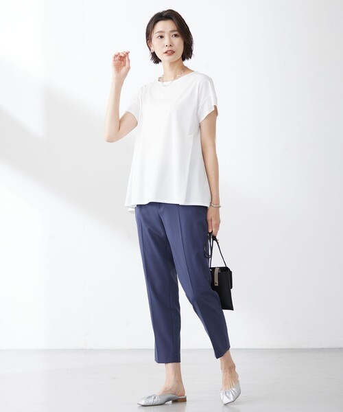J.PRESS Ladies（J.プレス レディス）の「【洗える】トロストレッチ テーパード パンツ（その他パンツ・レディース・ブラック系/ダルブルー系/ブラウン系・S/XS/XXS）」の13枚目の写真
