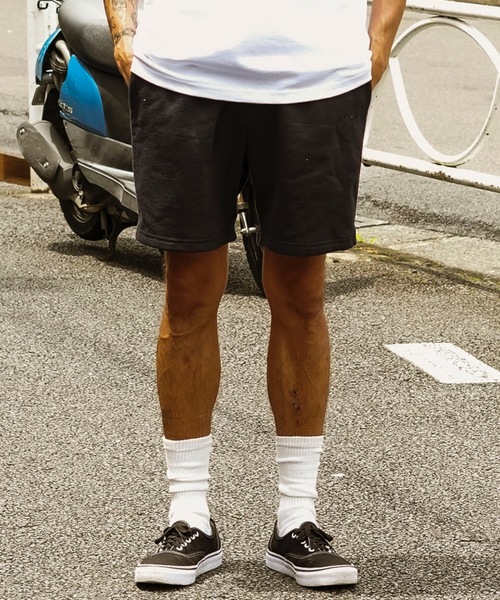 LOS ANGELES APPAREL(ロサンゼルスアパレル)の「【Los Angeles Apparel /ロサンゼルス アパレル】Heavy Fleece Mid Short ヘビーウェイト ウエストゴム スウェット ショーツ MADE IN USA(スウェットパンツ・メンズ・アッシュグレー/ブラック/ホワイト/ネイビー・MEDIUM/LARGE/X-LARGE/SMALL)」の12枚目の写真