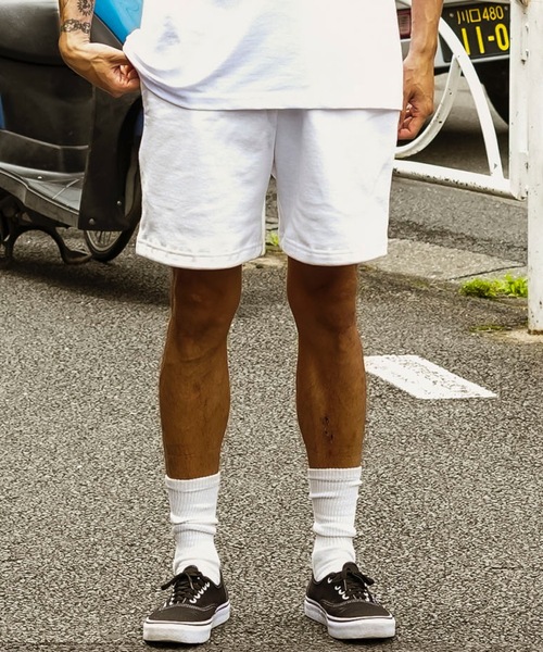 LOS ANGELES APPAREL(ロサンゼルスアパレル)の「【Los Angeles Apparel /ロサンゼルス アパレル】Heavy Fleece Mid Short ヘビーウェイト ウエストゴム スウェット ショーツ MADE IN USA(スウェットパンツ・メンズ・アッシュグレー/ブラック/ホワイト/ネイビー・MEDIUM/LARGE/X-LARGE/SMALL)」の6枚目の写真