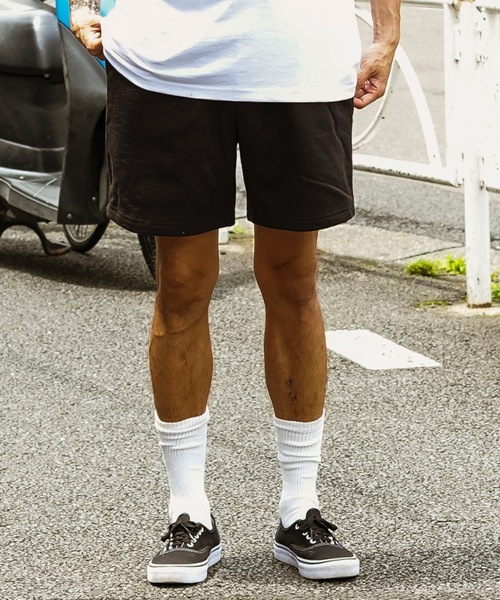 LOS ANGELES APPAREL(ロサンゼルスアパレル)の「【Los Angeles Apparel /ロサンゼルス アパレル】Heavy Fleece Mid Short ヘビーウェイト ウエストゴム スウェット ショーツ MADE IN USA(スウェットパンツ・メンズ・アッシュグレー/ブラック/ホワイト/ネイビー・MEDIUM/LARGE/X-LARGE/SMALL)」の8枚目の写真