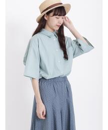 Samansa Mos2 | 【接触冷感 吸水速乾】サラッと羽織るオーバーシャツ(シャツ/ブラウス)