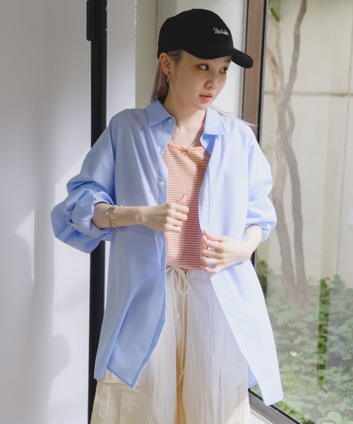 WHIMSIC（ウィムジック）の「【UNISEX】バックギャザーシャツ（シャツ