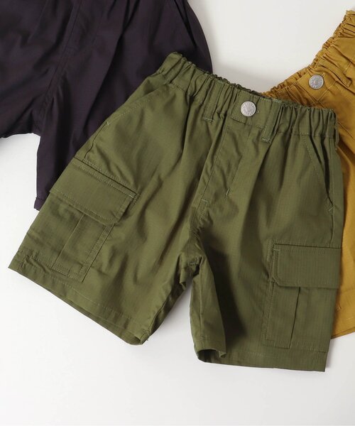 BREEZE（ブリーズ）の「カーゴハーフパンツ_5分丈（カーゴパンツ・キッズ・キャメル/チャコール/カーキ・90/130/110/100/80/120/140）」の3枚目の写真