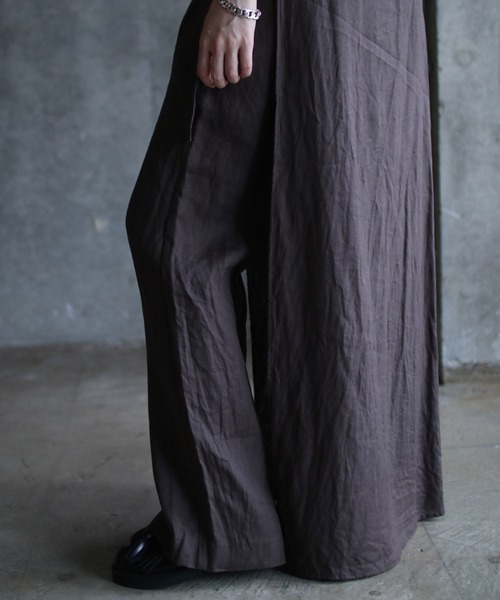 k3&co.（ケイスリーアンドコー）の「WRAP PANTS（その他パンツ・レディース・チャコール・1）」の5枚目の写真