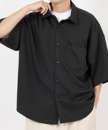 make a ray!（メイク ア レイ！）の「ビッグ＆ワイドシルエット レギュラーカラー  とろみ半袖シャツ/オーバーサイズ（シャツ/ブラウス）」
