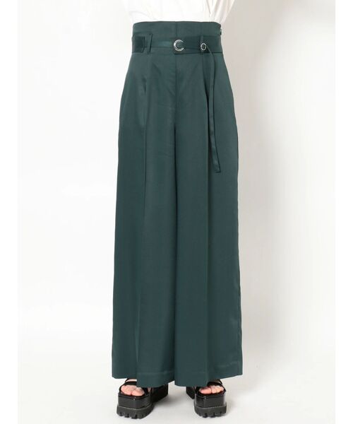 MURUA（ムルーア）の「ナローベルトワイドパンツ（その他パンツ・レディース・グリーン/ライトグレー・2/1）」の15枚目の写真