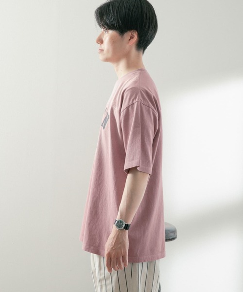 ITEMS URBANRESEARCH(アイテムズ アーバンリサーチ)の「カレッジロゴプリント フットボールTシャツ(Tシャツ/カットソー・メンズ・チャコールグレー/ミント/ピンク・LARGE/MEDIUM)」の7枚目の写真