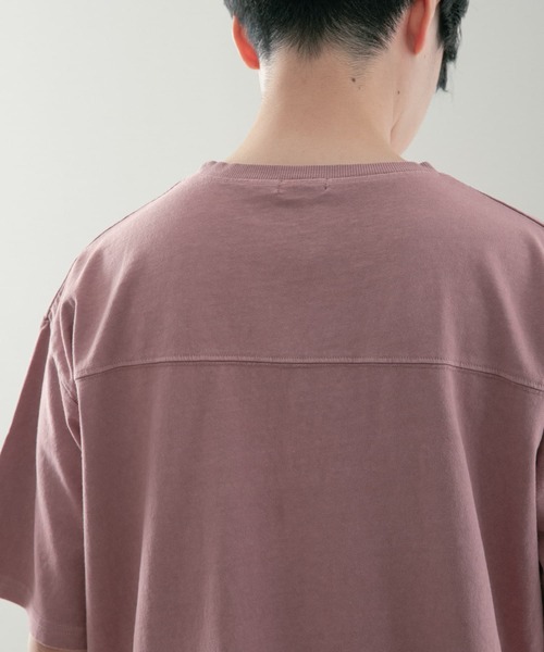 ITEMS URBANRESEARCH(アイテムズ アーバンリサーチ)の「カレッジロゴプリント フットボールTシャツ(Tシャツ/カットソー・メンズ・チャコールグレー/ミント/ピンク・LARGE/MEDIUM)」の12枚目の写真