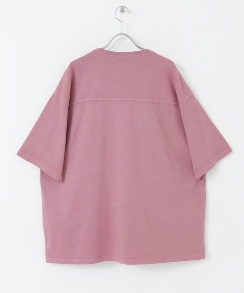 ITEMS URBANRESEARCH(アイテムズ アーバンリサーチ)の「カレッジロゴプリント フットボールTシャツ(Tシャツ/カットソー・メンズ・チャコールグレー/ミント/ピンク・LARGE/MEDIUM)」の16枚目の写真