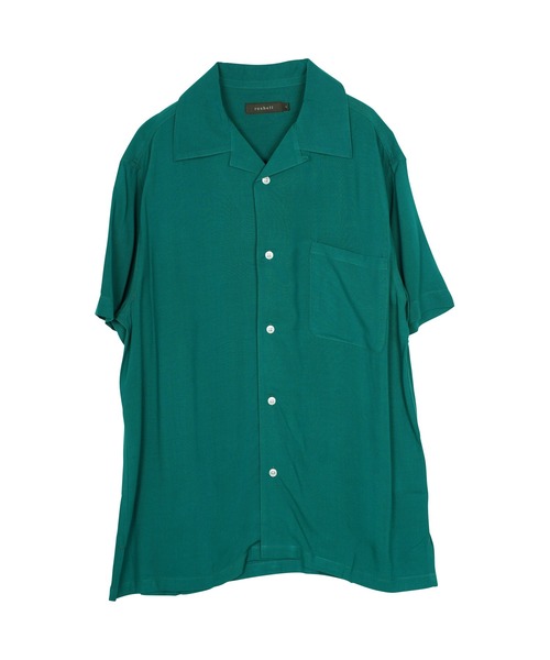 roshell(ロシェル)の「レーヨンオープンカラー半袖シャツ(シャツ/ブラウス・メンズ・アイボリー/ブラック/ブルー/カーキ/ネイビー/ダークグリーン/ベージュ系その他・LARGE/X-LARGE/MEDIUM)」の15枚目の写真